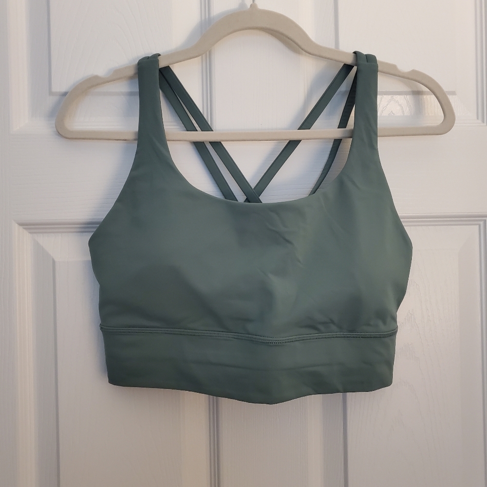 lululemon athletica Sage Green Strappy Sports Bra